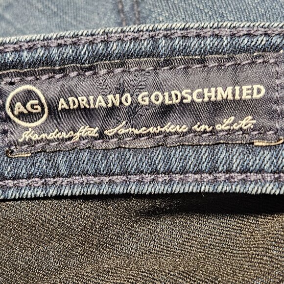 AG Adriano Goldschmied Jeans Womens Size 26 Straight High Rise Dark Wash Denim - Picture 4 of 5